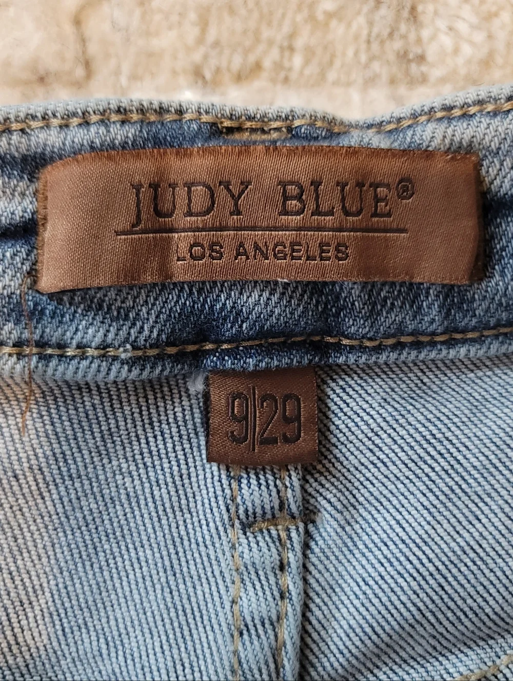 EUC JUDY BLUE Joy High Rise Side Seam Retro Wide Leg Medium Wash Jeans Size 9/29 - Picture 7 of 16